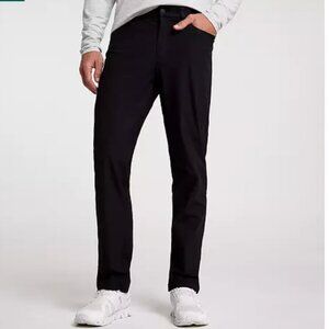 Men's Black VRST Limitless Athletic Fit 5 Pocket Chino Pant Size 36 x 32